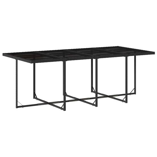 ComfortXL - Salon de Jardin Encastrable 12 Places, Composition 8 Fauteuils et 4 Tabourets en Polyrotin Noir – ComfortXL Outdoor Living - Image 4