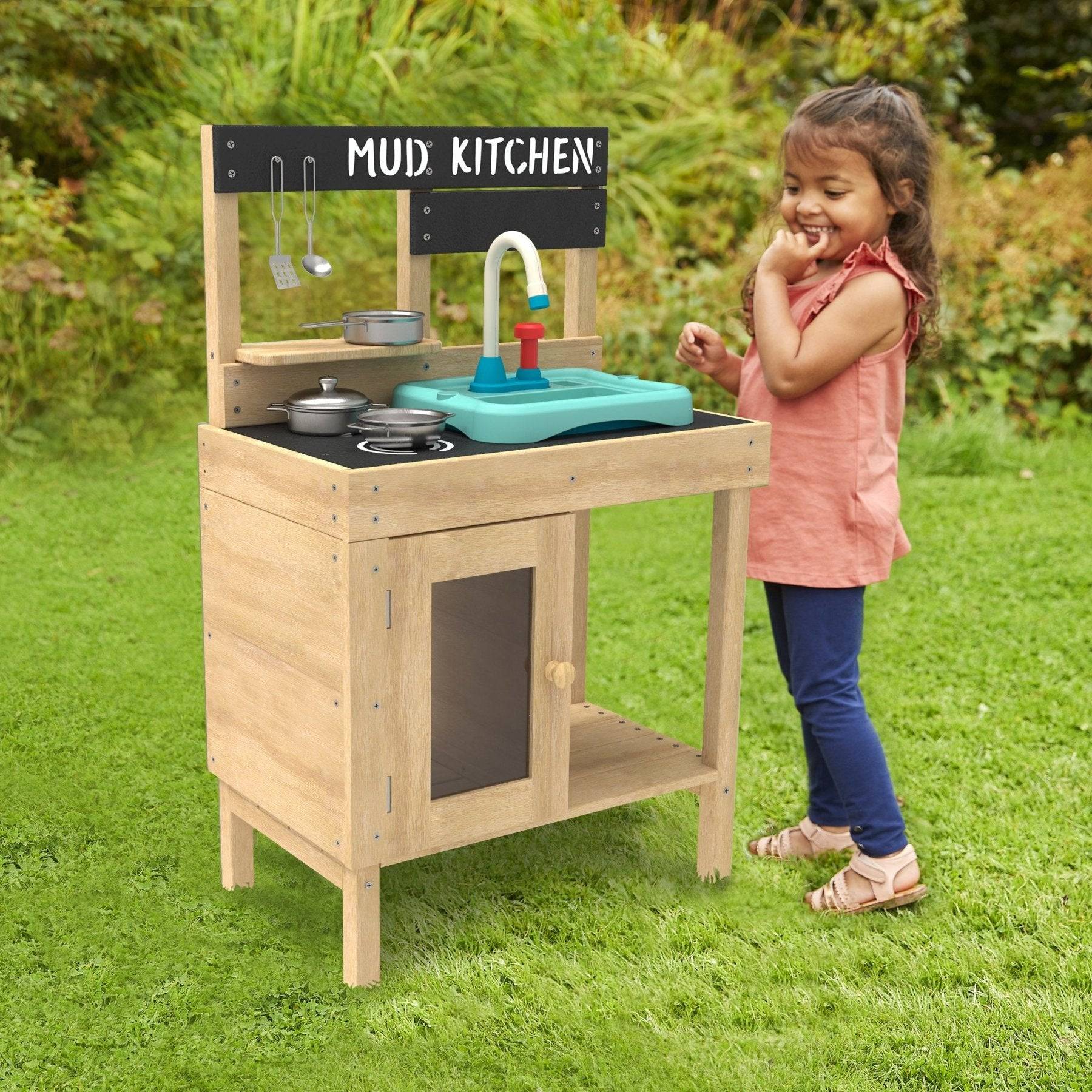Tp Toys - Cuisine d'extérieur pour enfant JUNIOR COOK bois FSC® + Splash & Play - Imagen 2