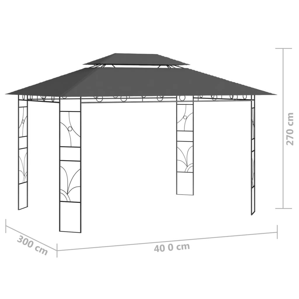ComfortXL - Tonnelle de Jardin Acier Tente de Réception pour Pique-nique Anthracite 4x3 m – ComfortXL Outdoor Living - Image 6