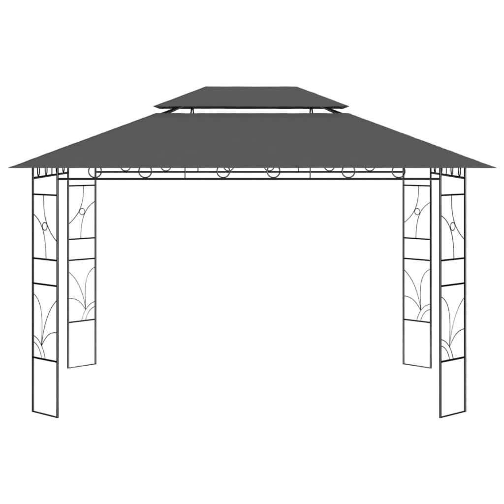 ComfortXL - Tonnelle de Jardin Acier Tente de Réception pour Pique-nique Anthracite 4x3 m – ComfortXL Outdoor Living - Image 2
