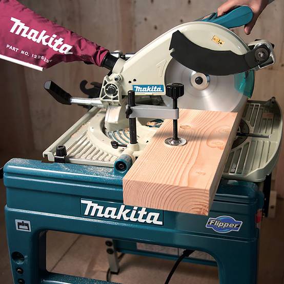 Scie sur table et coupe d'onglets MAKITA 1650W Ø260MM - LF1000 - Image 4