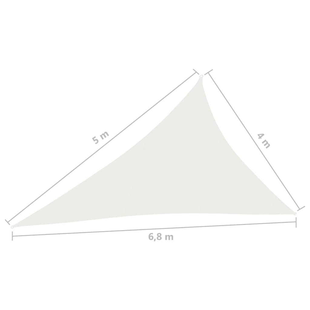 Helloshop26 - Voile d'ombrage 160 g/m² blanc 4 x 5 x 6,8 m PEHD - Imagen 4
