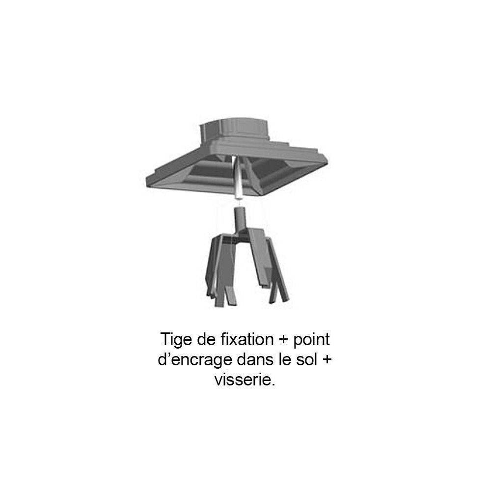 La Boite Jaune - Colonne pour boîte aux lettres en aluminium grand modèle 1950 - Imagen 3