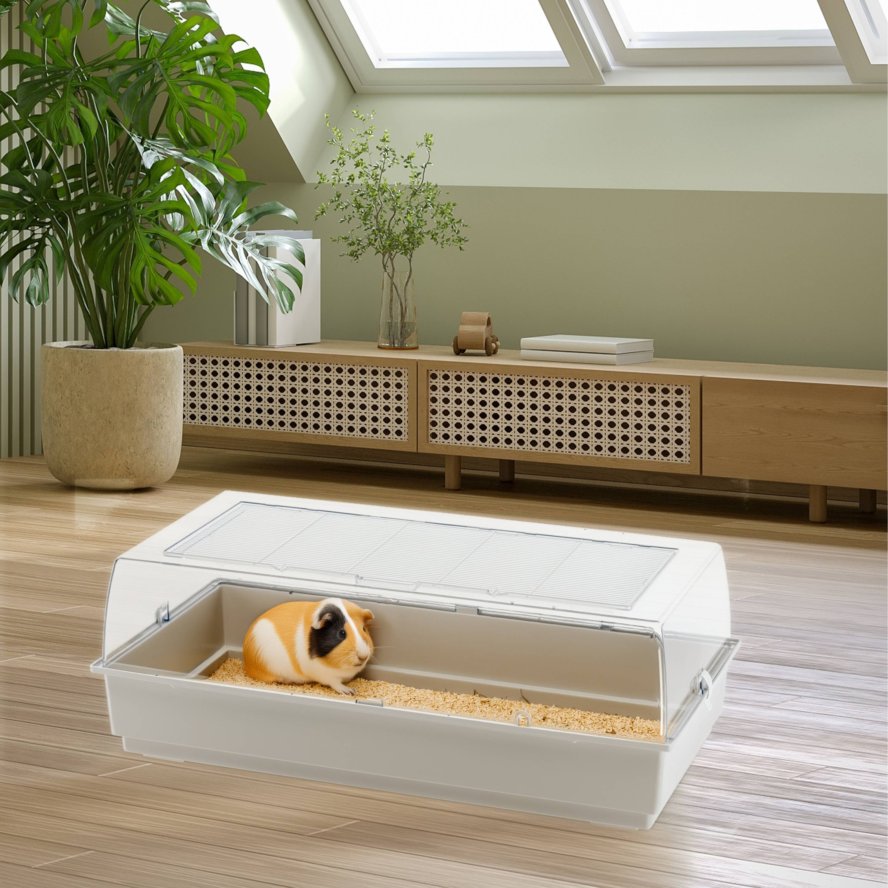 Ferplast - FERPLAST MAXI DUNA Cage pour Rongeurs pour Hamsters, Cochons d'Inde, Cochons d'Inde, Lapins, en Plastique. 99x51,5xh36cm - Imagen 3