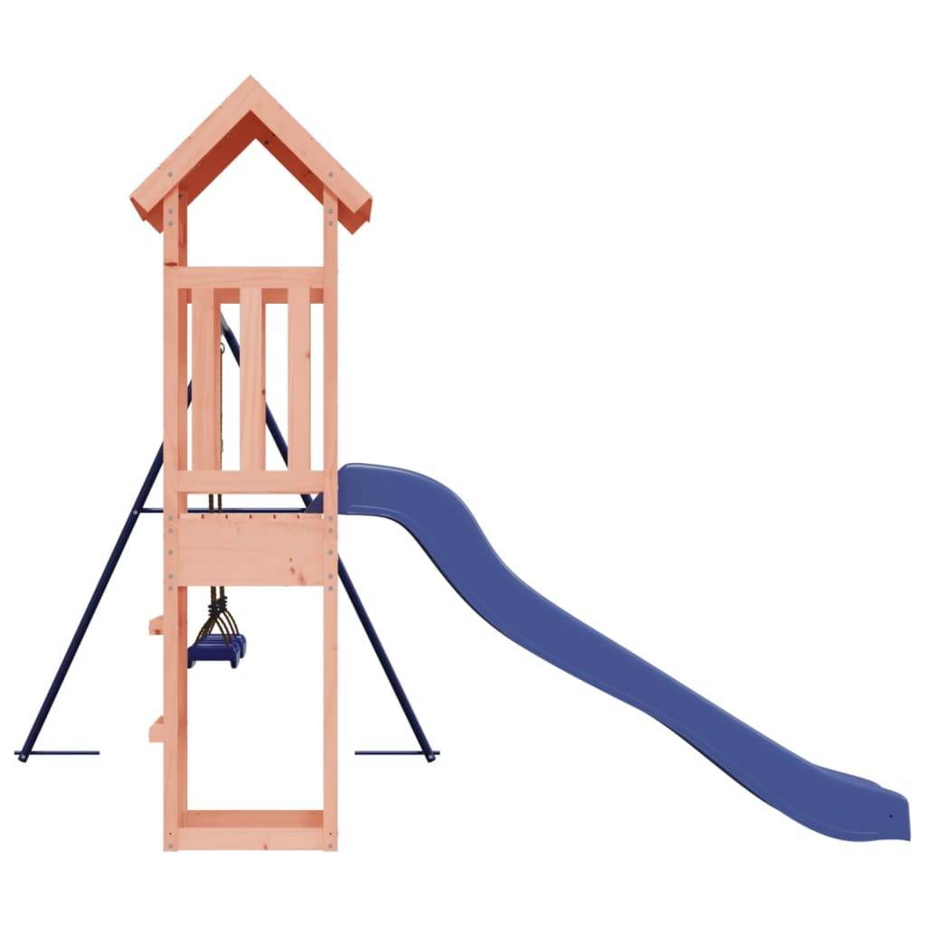 Helloshop26 - Aire de jeux d'extérieur balançoires toboggan portiques robuste jeux jardin 308 x 321 x 207 cm bois massif de douglas - Imagen 4