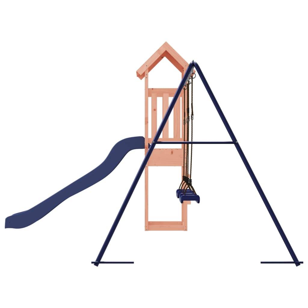 Helloshop26 - Aire de jeux d'extérieur balançoires toboggan portiques robuste jeux jardin 308 x 321 x 207 cm bois massif de douglas - Imagen 5