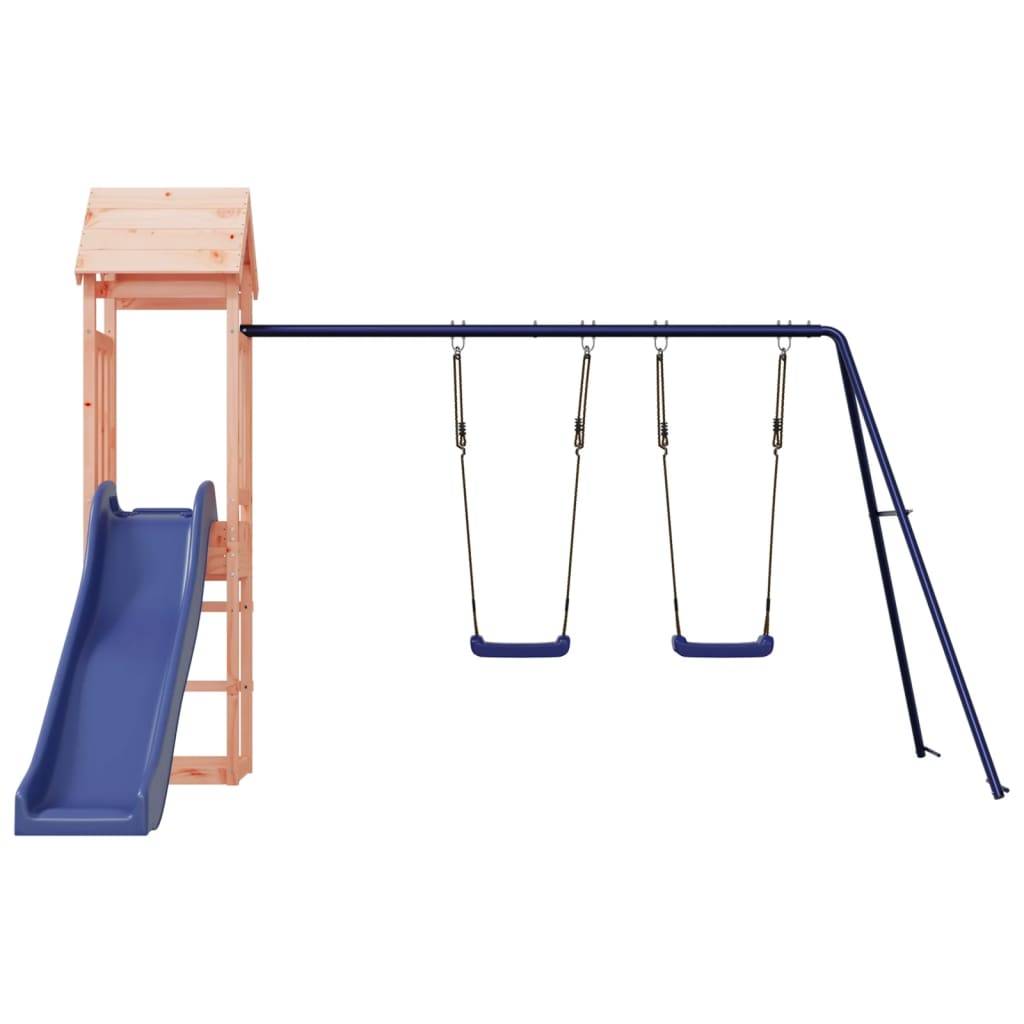Helloshop26 - Aire de jeux d'extérieur balançoires toboggan portiques robuste jeux jardin 308 x 321 x 207 cm bois massif de douglas - Imagen 3