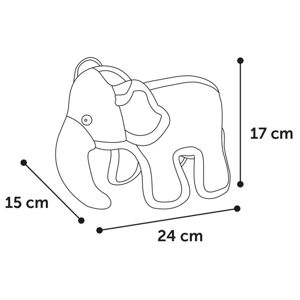 Animallparadise - animallparadise - Jouet Strong Stuff Éléphant gris 24 cm. pour chien. - Imagen 2
