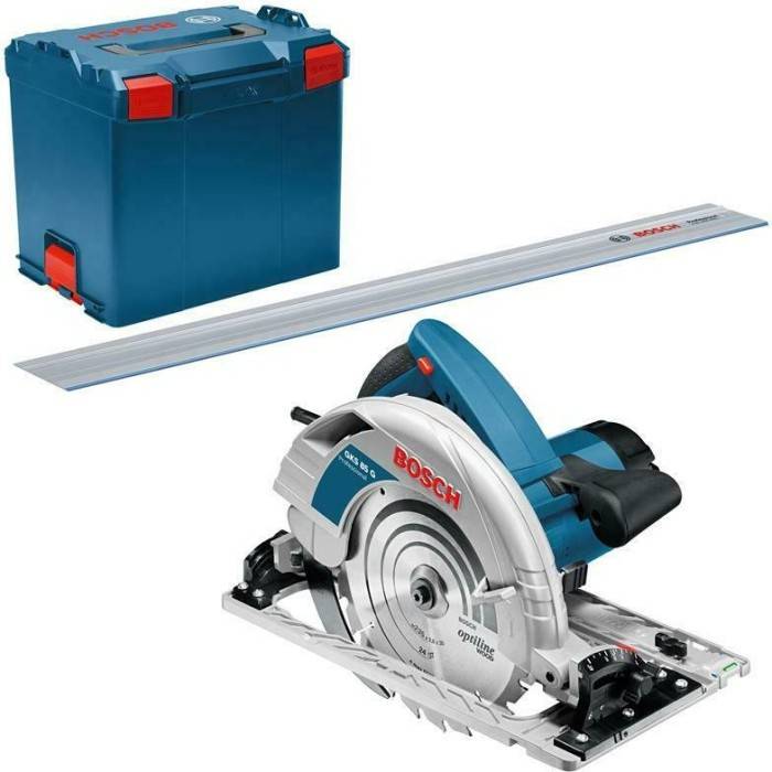 Bosch Professional - Scie circulaire BOSCH GKS 85G JK 2200 W Ø 235 mm + Rail FSN 1400 - 0615990M92 - Imagen 1