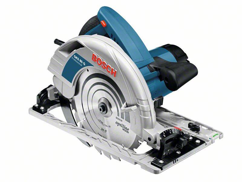 Bosch Professional - Scie circulaire BOSCH GKS 85G JK 2200 W Ø 235 mm + Rail FSN 1400 - 0615990M92 - Imagen 2