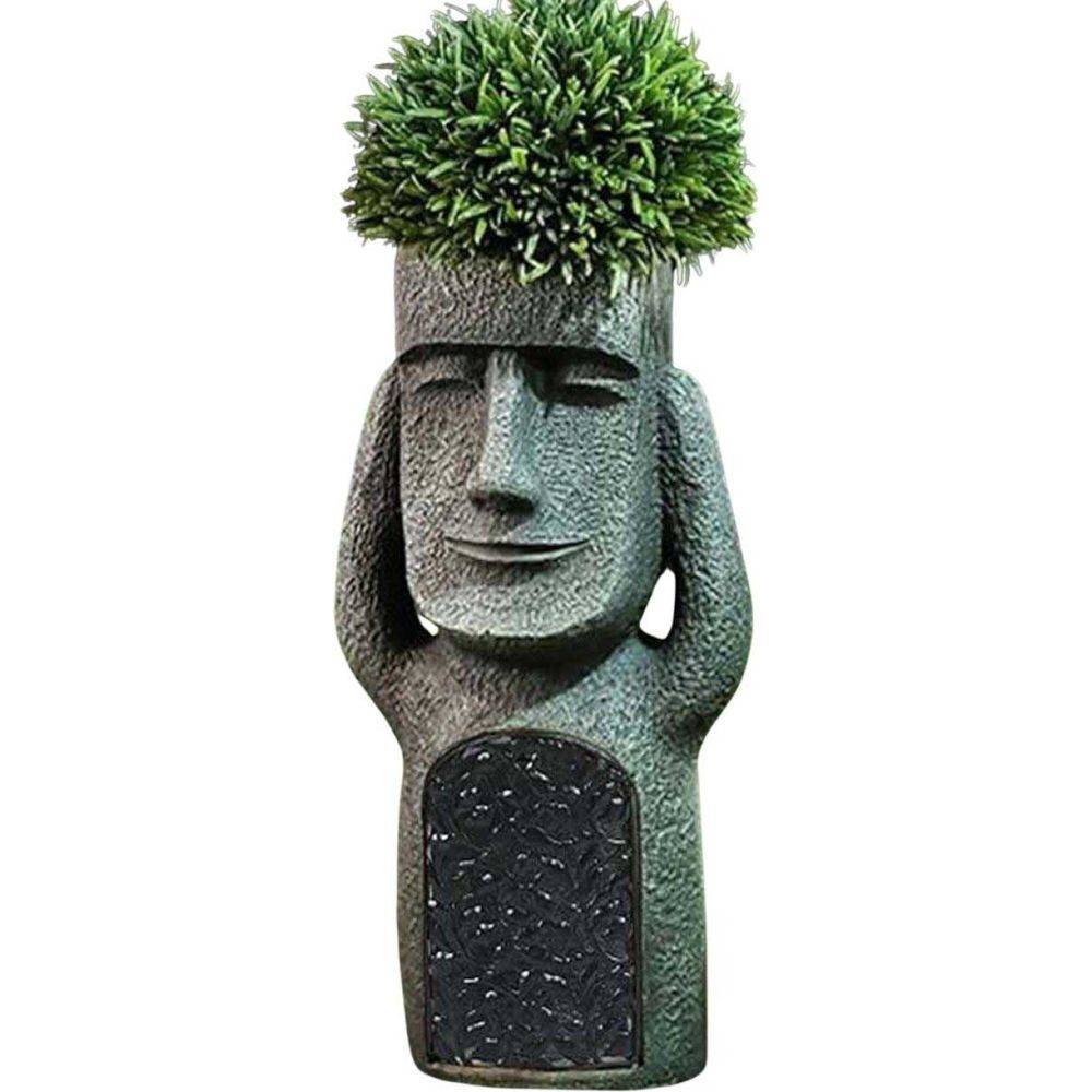 Hanah Home - Jardinière Moai en polyrésine N'entend pas - Imagen 3