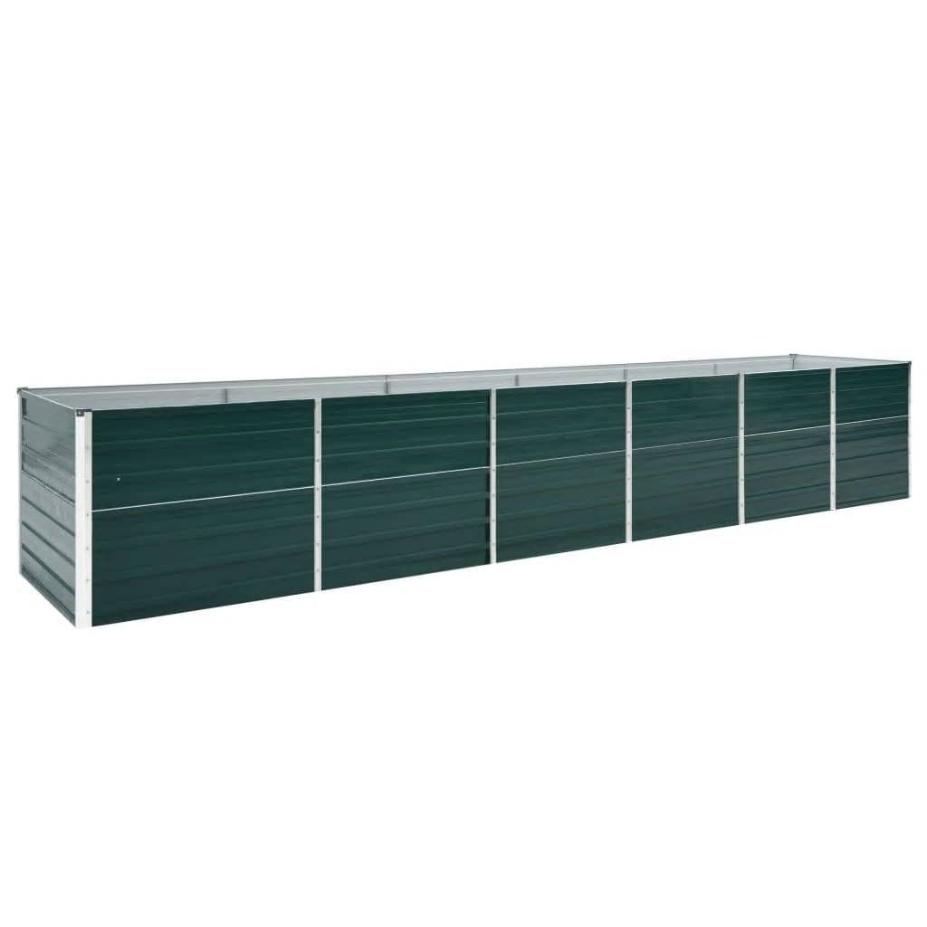 ComfortXL - Bac potager haut en acier galvanisé pour jardin Vert 480x80x77 cm – ComfortXL Outdoor Living - Image 1