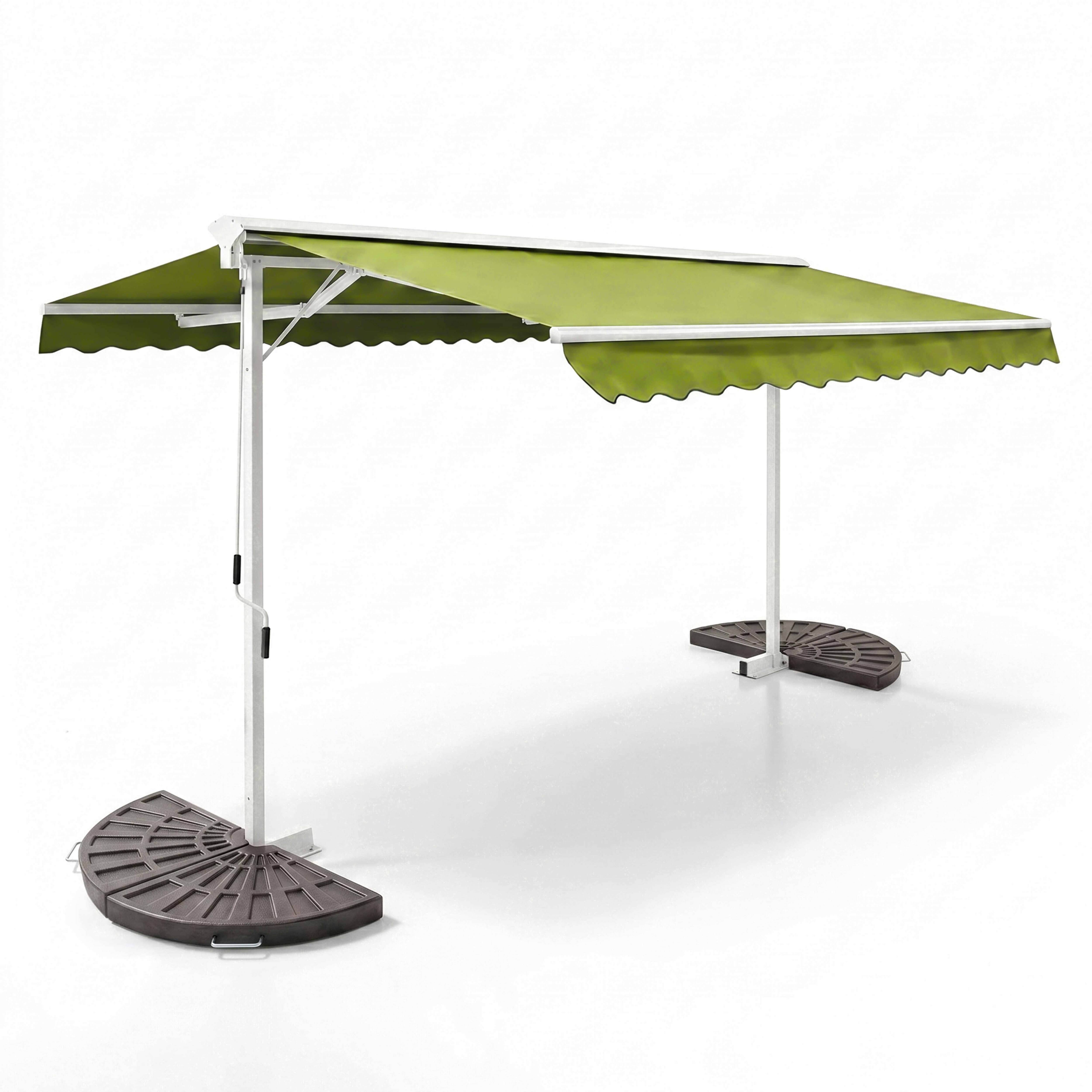 Oviala - Store double pente 3 x 4m et 4 dalles lestées vert Delgada - Oviala - Imagen 1