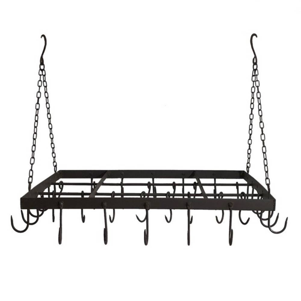 Porte jambon en fer forgé marron 65 x 66 cm Chemin de campagne - Imagen 2