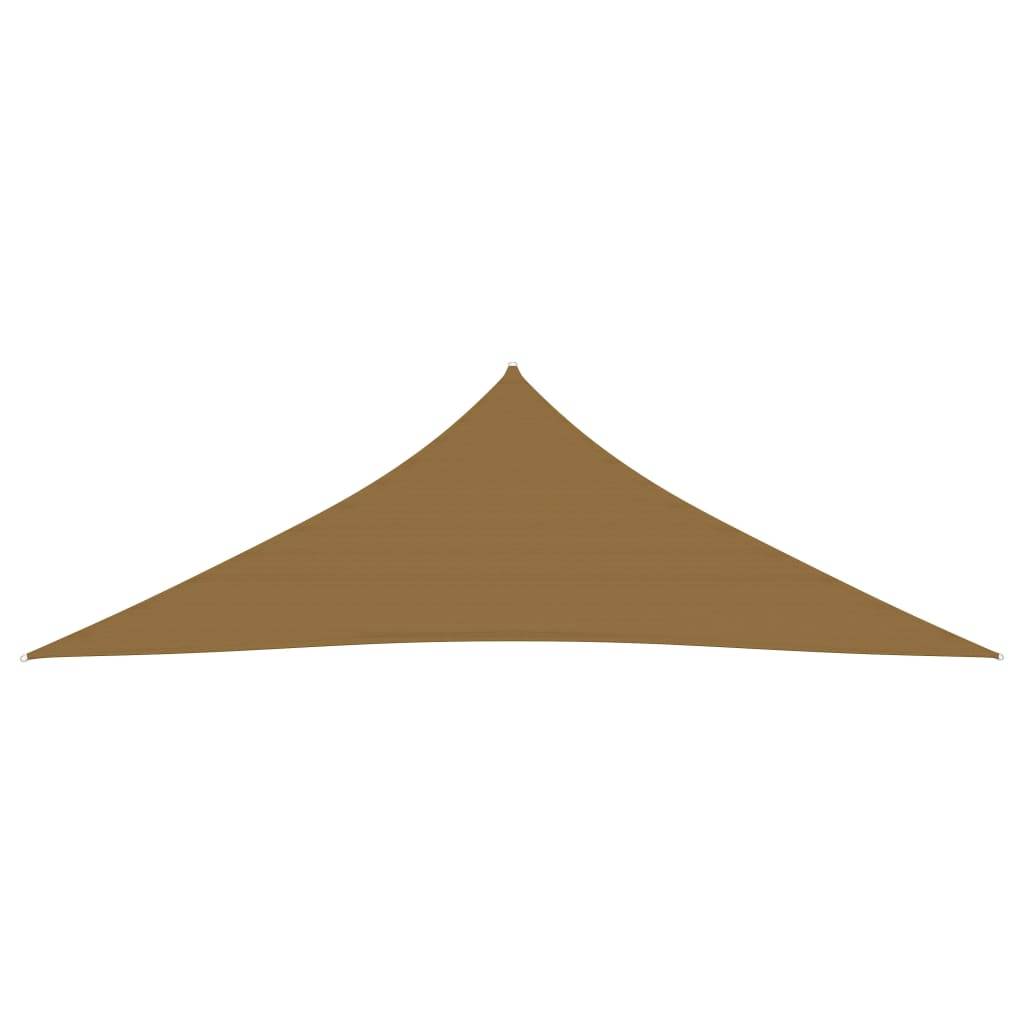 Helloshop26 - Voile toile d'ombrage parasol 160 g/m² PEHD 5 x 5 x 6 m taupe - Imagen 2