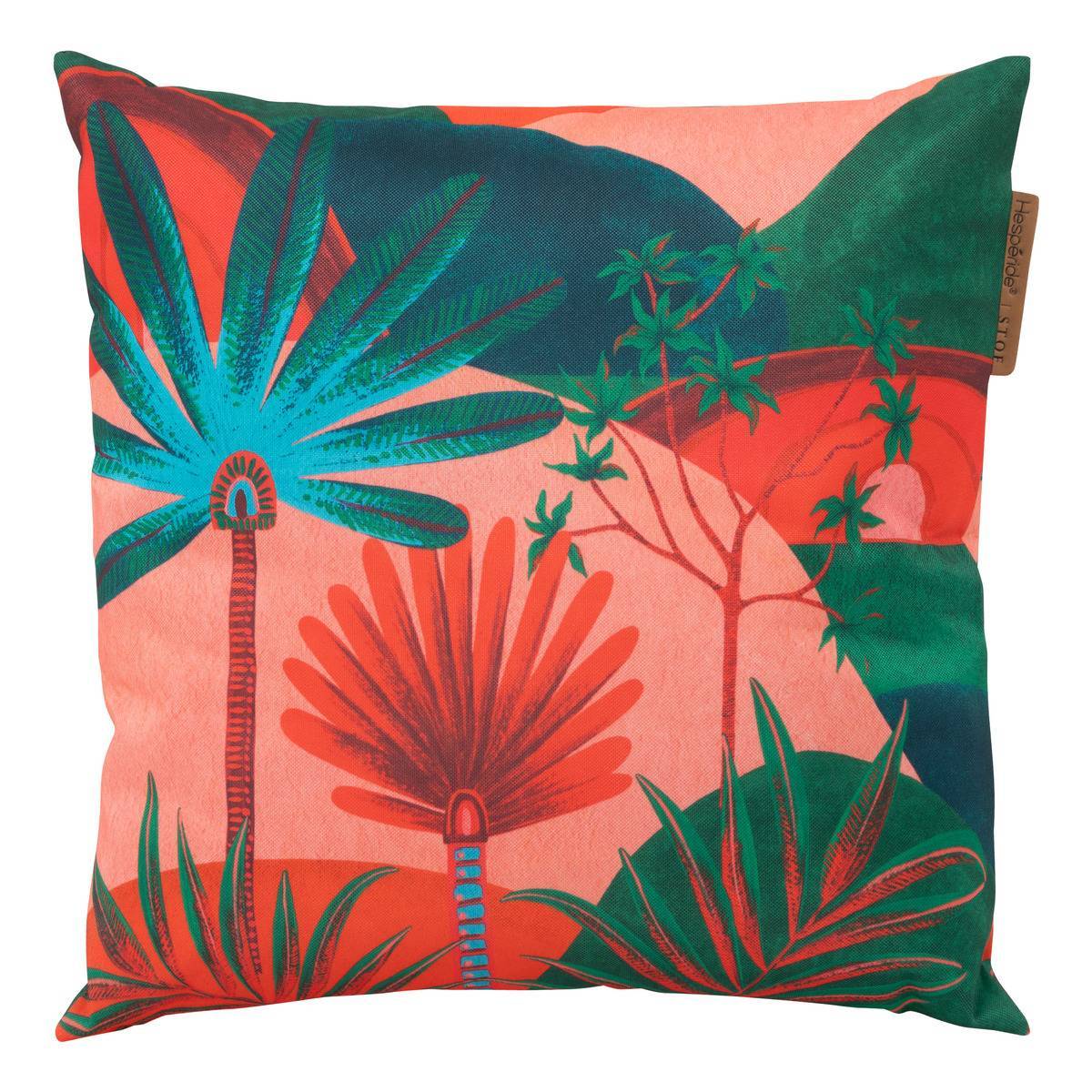 Hesperide - Coussin déco d'extérieur "Maoria" motif jungle 40 x 40cm en polyester Hespéride - Image 2