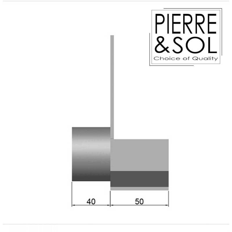 Pièce de fermeture Side Drain  L&S - LINE ECO -    130 mm     About Gauche fermé - Image 3