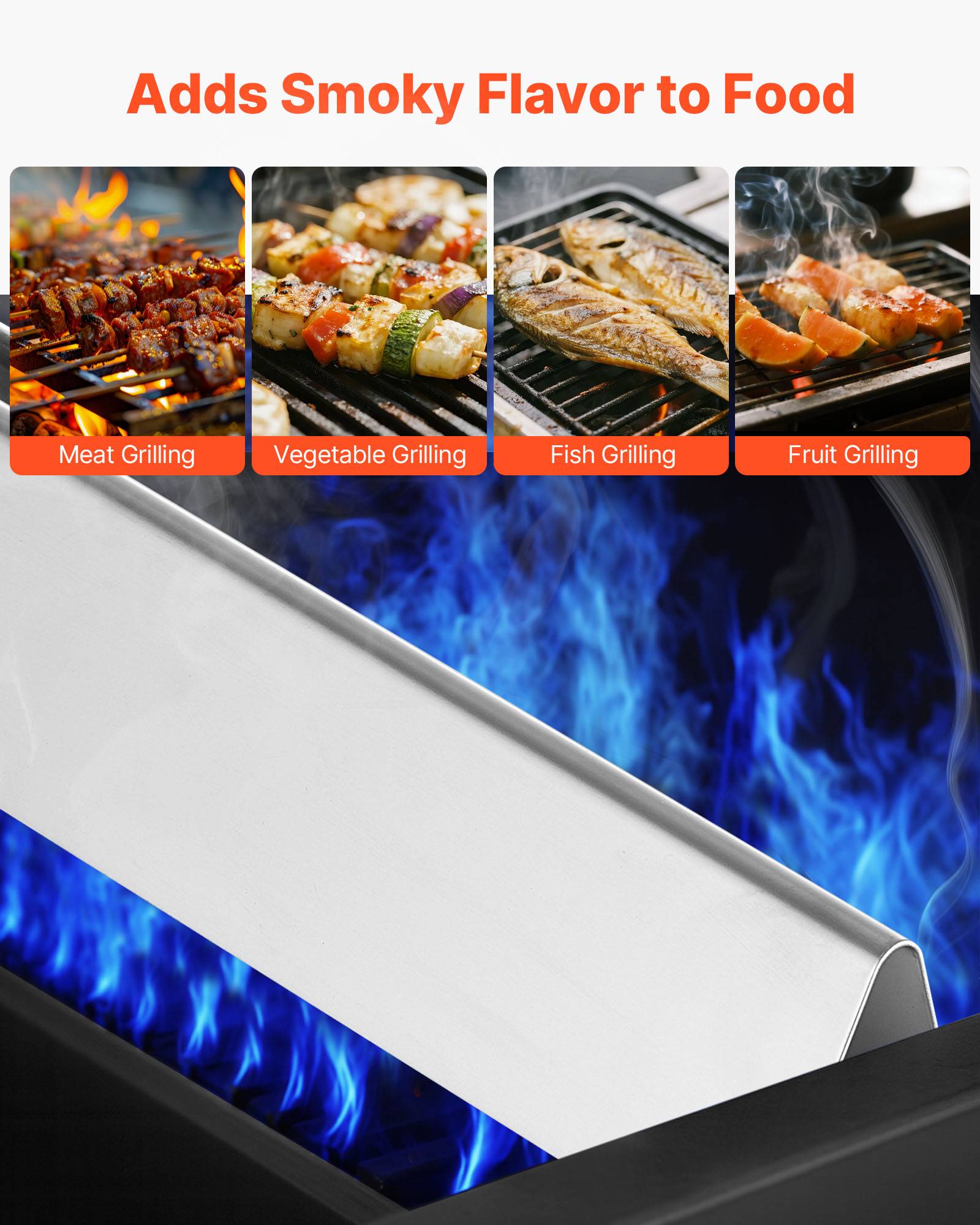 Vevor - VEVOR Barre Cache-brûleur pour Barbecue 44,6 cm pour Weber Genesis Série 300 - Image 7