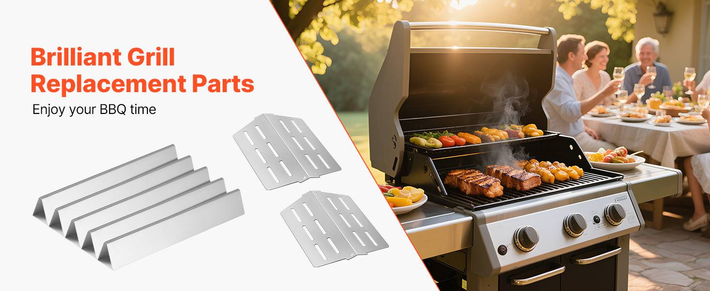 Vevor - VEVOR Barre Cache-brûleur pour Barbecue 44,6 cm pour Weber Genesis Série 300 - Image 9