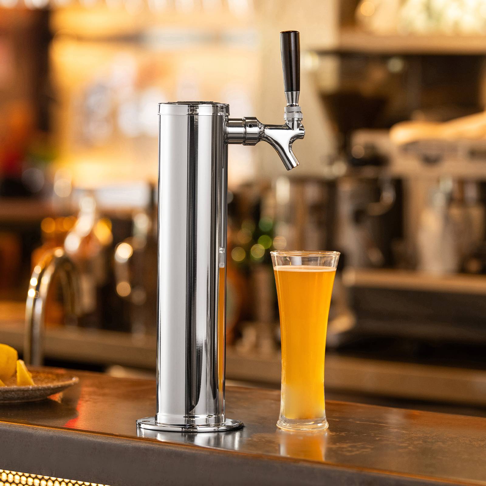 VEVOR Kit colonne bière 1 robinet, inox, régulateur double jauge W21,8. Système S. - Image 8