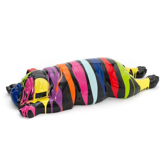 Amadeus - Chien couché Trash 94 cm noir et multicolore - Image 1