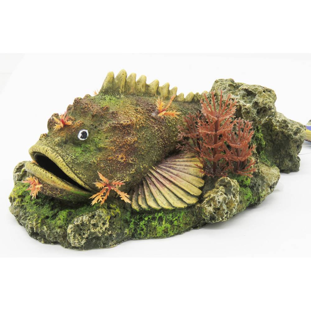 Vadigran - Poisson avec diffuseur de bulle 21 x 14.5 x 9 cm décoration aquarium - Imagen 2