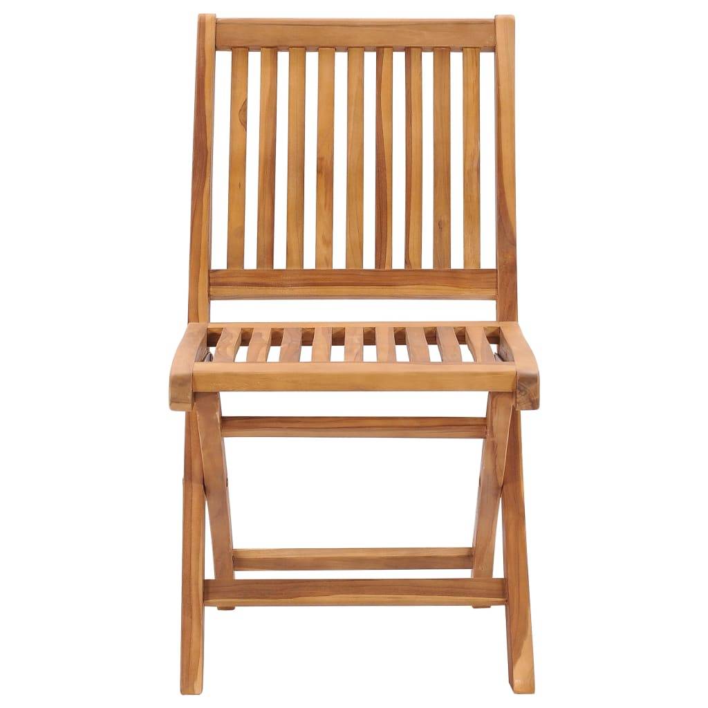 Maison Chic - Lot de 2 Chaises de jardin et coussins - Chaises d'extérieur - Fauteuils de jardin rouge Bois teck massif - Image 4