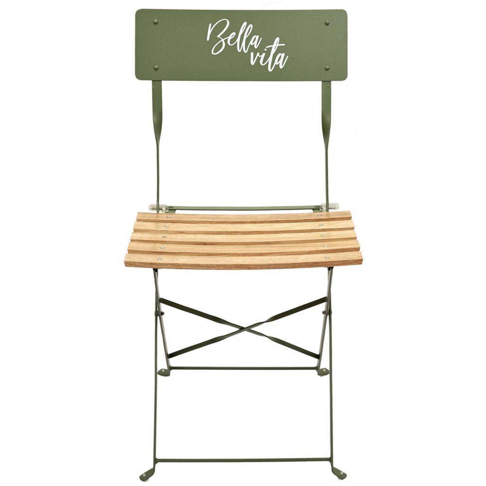 The Home Deco Factory - Chaise de jardin pliante Bella Vita - Imagen 3