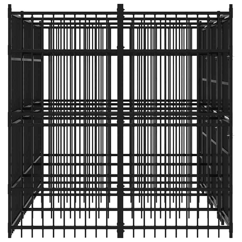 Vidaxl - Chenil d'extérieur pour chiens Acier 7,37 m² vidaXL 3097939 - Imagen 7