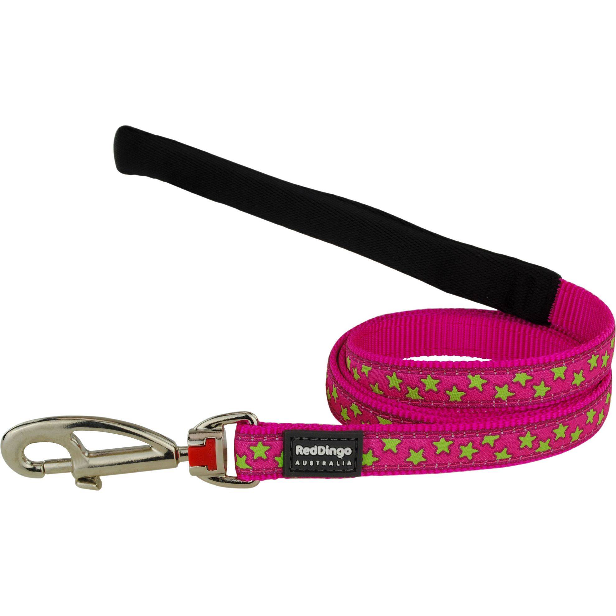 Laisse Red Dingo Fantaisie rose motifs étoiles Taille : T2 RED DINGO