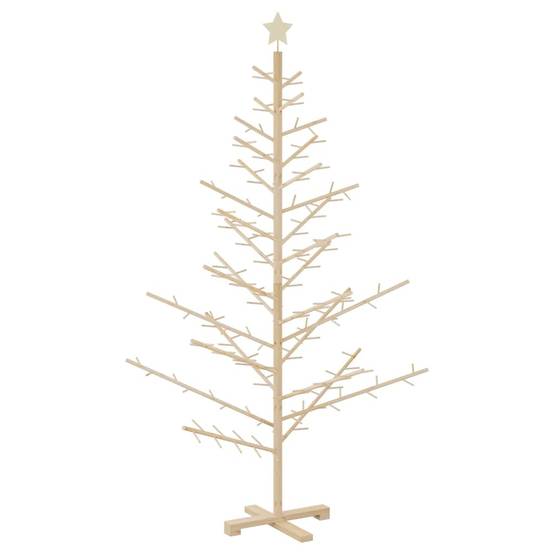 ComfortXL - Sapin de Noël en bois de pin massif Décoration scandinave Naturel 180 cm – ComfortXL Outdoor Living - Image 2