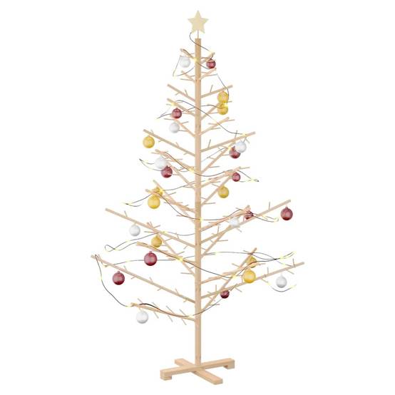 ComfortXL - Sapin de Noël en bois de pin massif Décoration scandinave Naturel 180 cm – ComfortXL Outdoor Living - Image 3