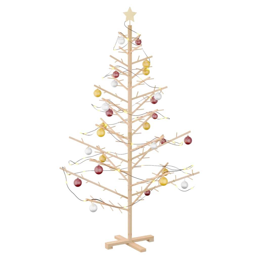 ComfortXL - Sapin de Noël en bois de pin massif Décoration scandinave Naturel 180 cm – ComfortXL Outdoor Living - Image 3