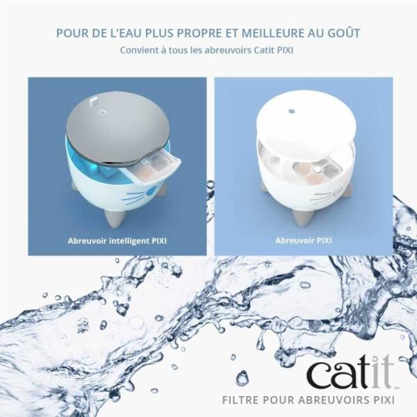 CATIT 3 Filtres pour fontaine a eau PIXI - Image 2