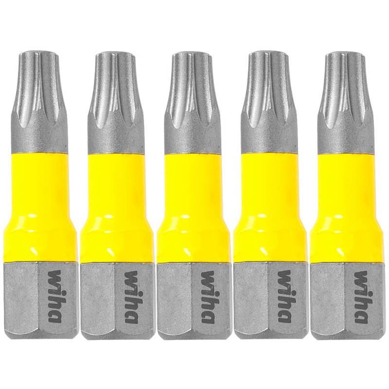 Boîte de 5 embouts 'Y' Torx T15x25 mm WIHA - 41592
