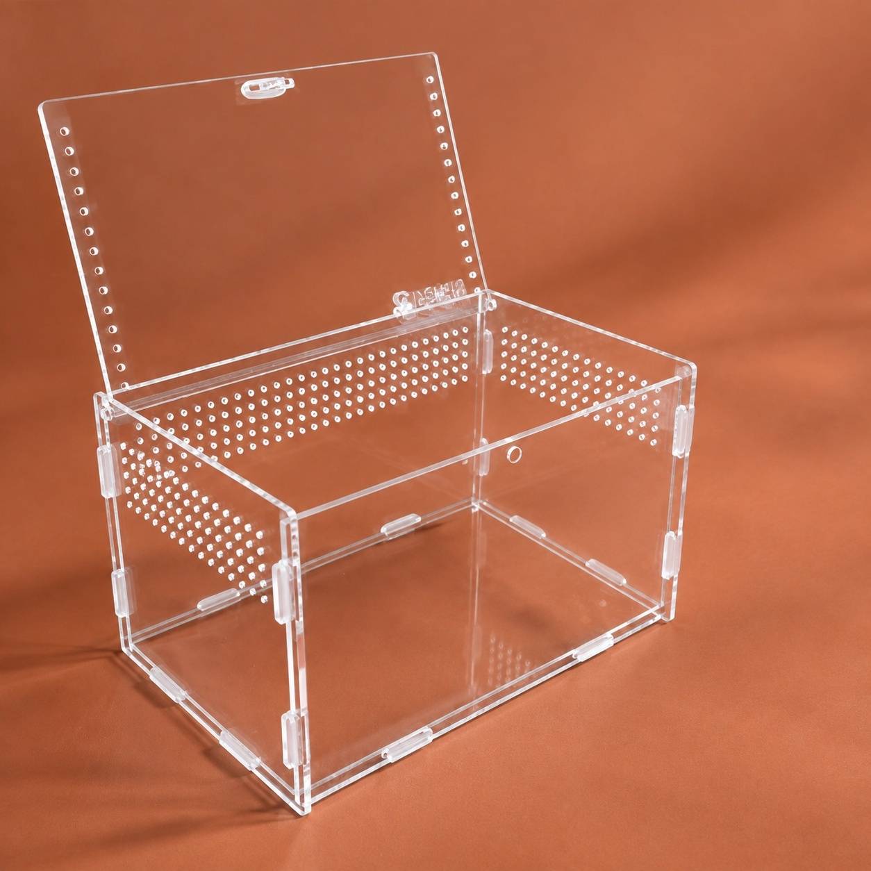 Boîte d'élevage pour reptiles acrylique transparente ventilée portable pour petits animaux rampants - Image 8