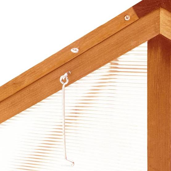 Vidaxl - Serre Marron 114x80x50 cm Bois de sapin vidaXL 316415 - Image 5