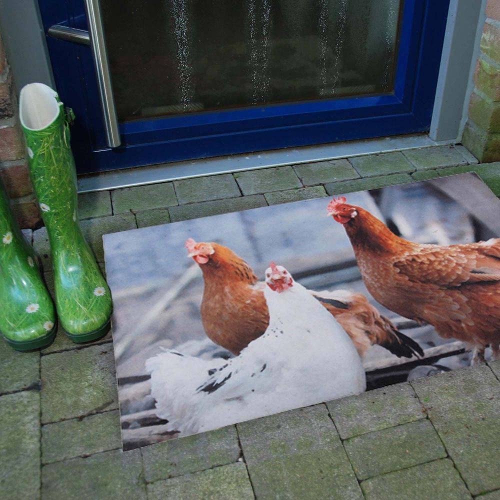 Esschert Design - Tapis fermier Poules 76 x 46 cm - Esschert Design - Imagen 4