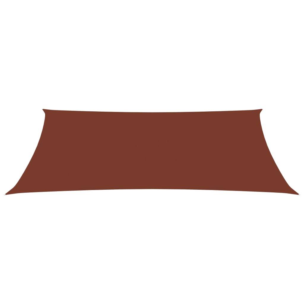 Helloshop26 - Voile toile d'ombrage parasol tissu oxford rectangulaire 2 x 4,5 m terre cuite - Imagen 2