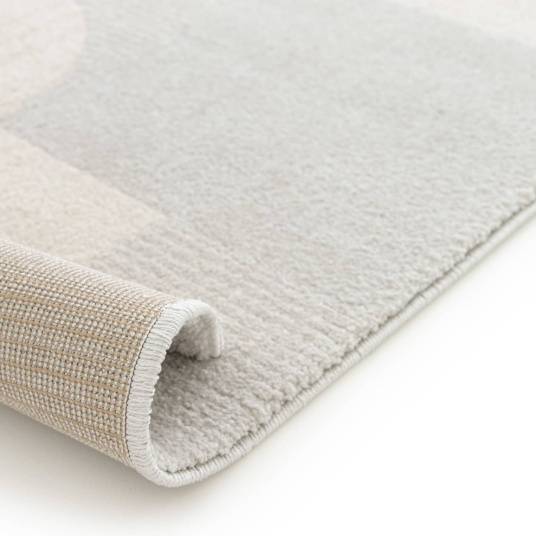 Decoweb - Tapis intérieur géométrique - Bauhaus - Gris et beige naturel - 80 x 150 cm - Decoweb - Imagen 4