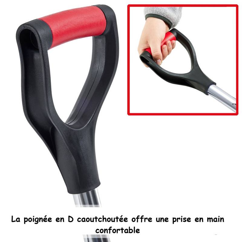 BB Loisir - Pelle à neige en aluminium Largeur 46 cm Pelle de déneigement légère et robuste - Image 4
