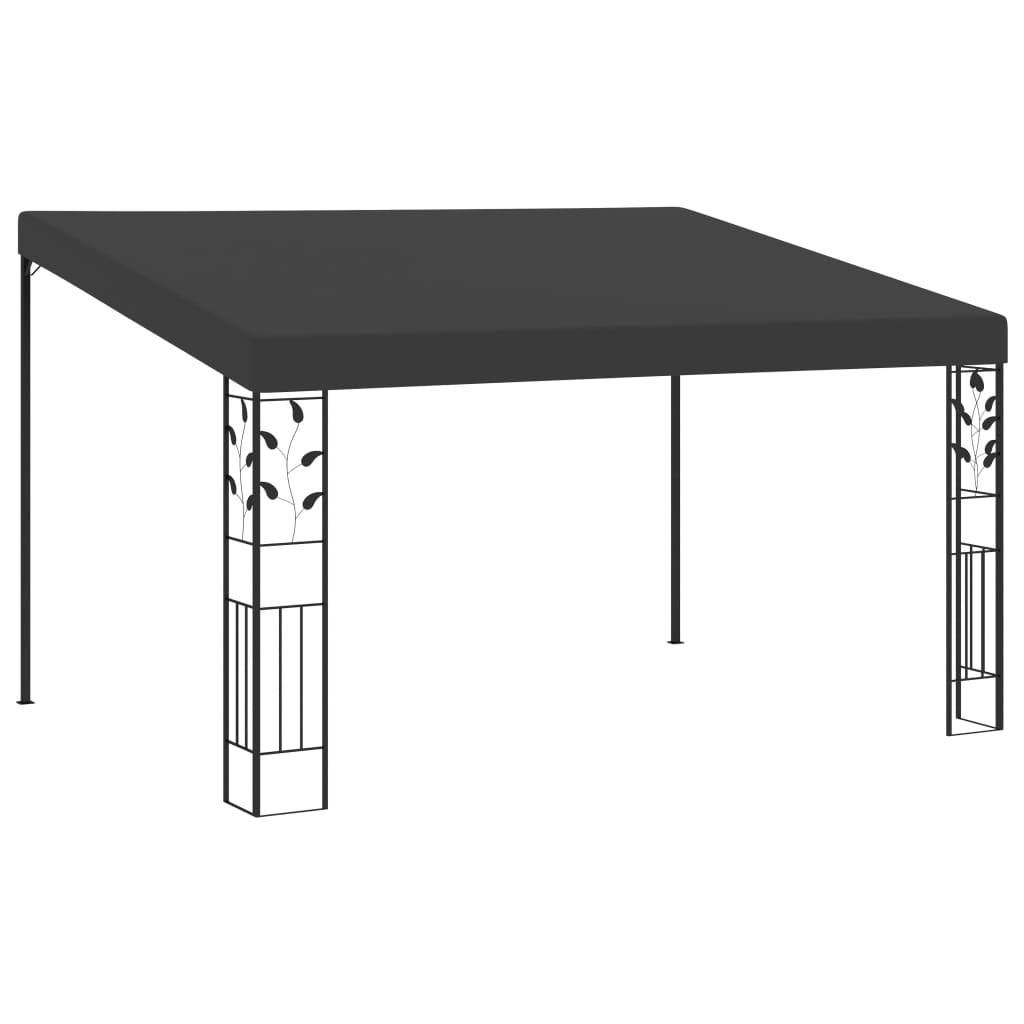 ComfortXL - Auvent Mural pour Terrasse Tonnelle Adossée Acier et Toile 4x3m Anthracite - ComfortXL Outdoor Living