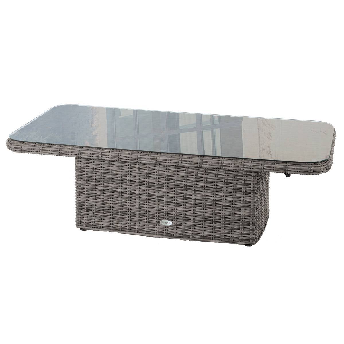 Hesperide - Table basse rectangulaire relevable "Mooréa" terre d'ombre en aluminium traité époxy Hespéride - Imagen 2