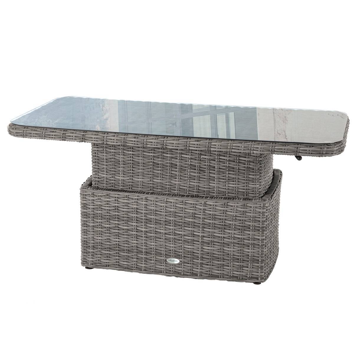 Hesperide - Table basse rectangulaire relevable "Mooréa" terre d'ombre en aluminium traité époxy Hespéride - Imagen 1