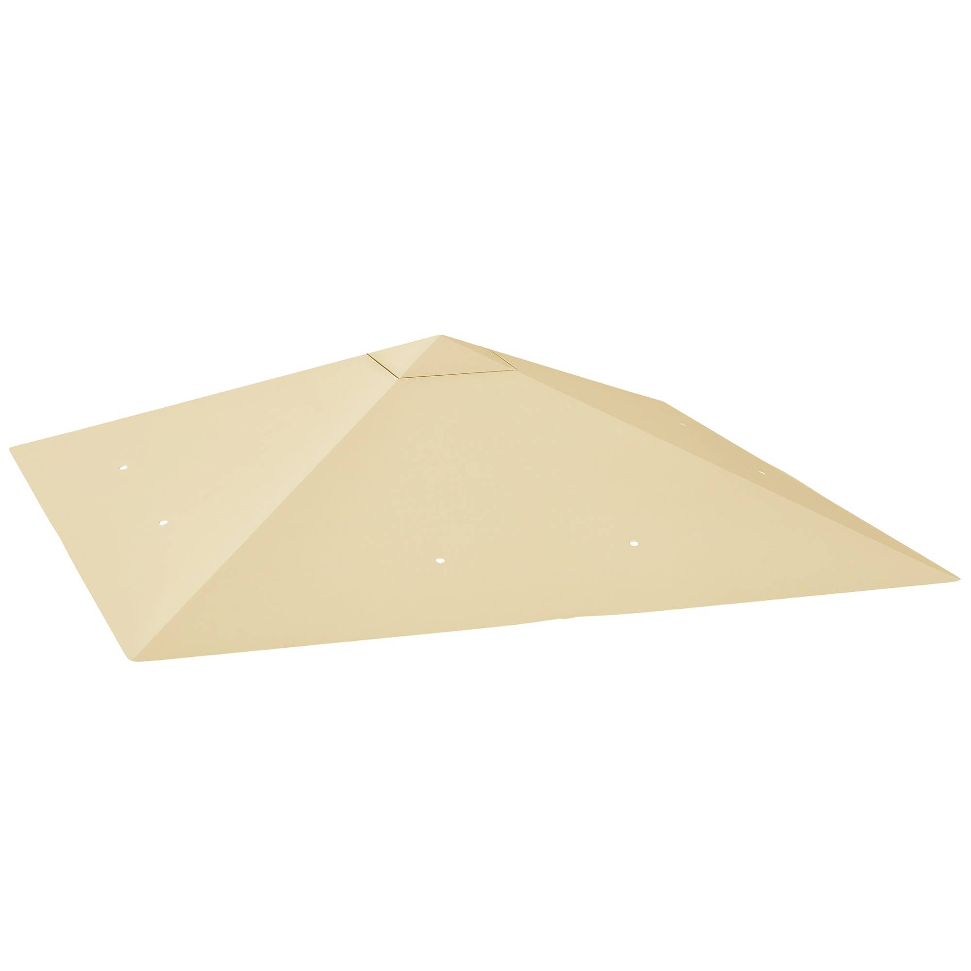 Toit remplacement pavillon 3x3 m déperlant toit UPF30+ housse Oxford 370 g/m² beige - Image 1
