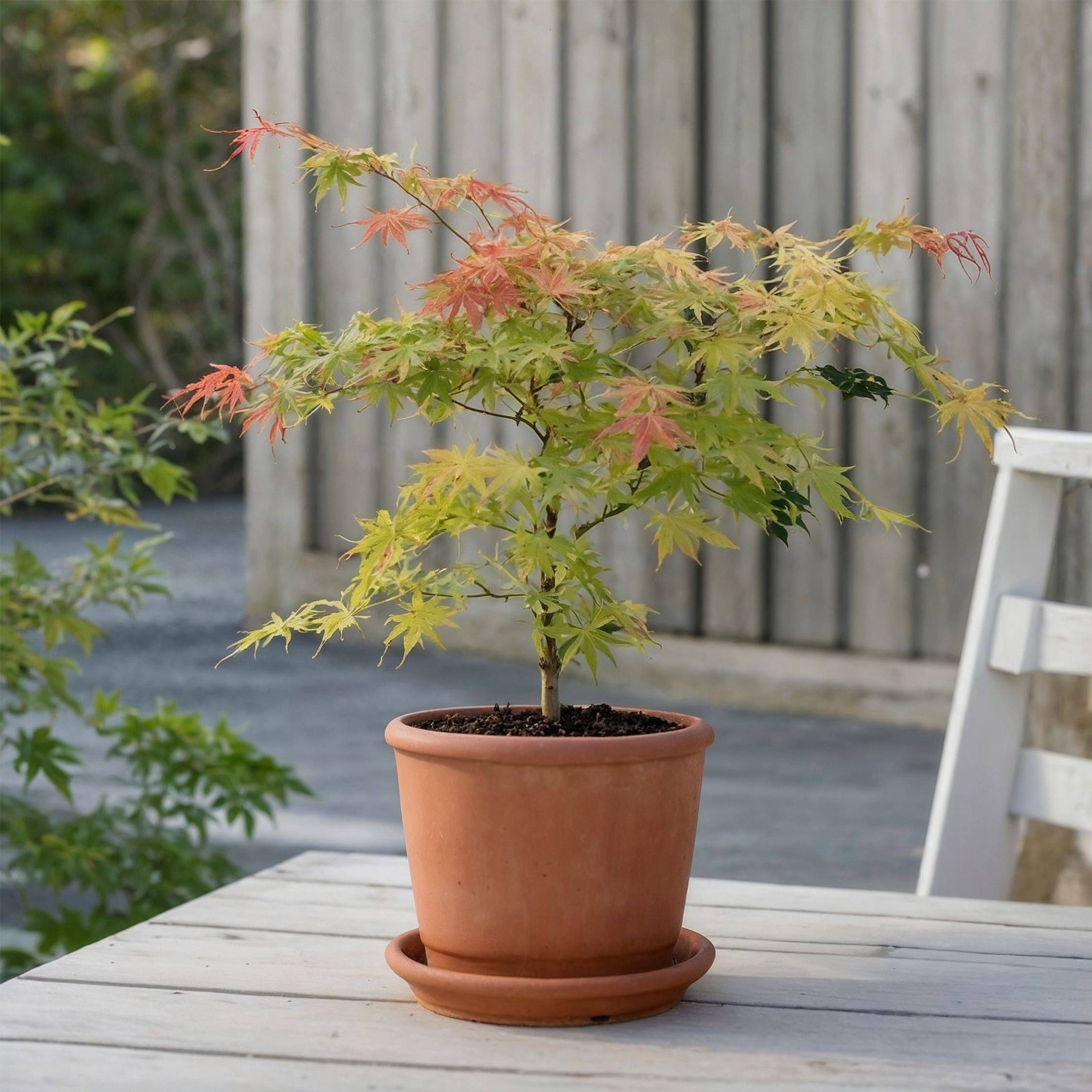 Érable du Japon - Acer palmatum 'Moonrise' - Hauteur 80-90cm - ⌀19cm - Image 2