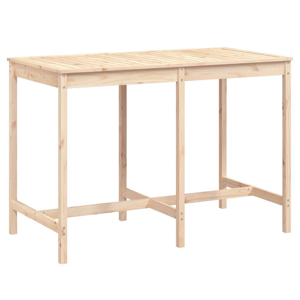 Table de jardin bois massif pin 159,5 x 82,5 x 110 cm - PANGIVO - Image 2