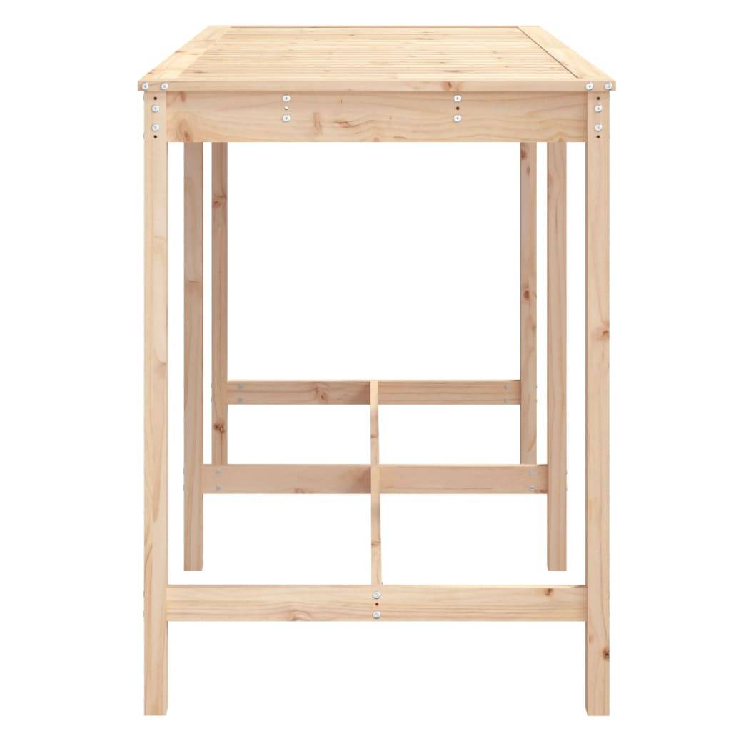Table de jardin bois massif pin 159,5 x 82,5 x 110 cm - PANGIVO - Image 5