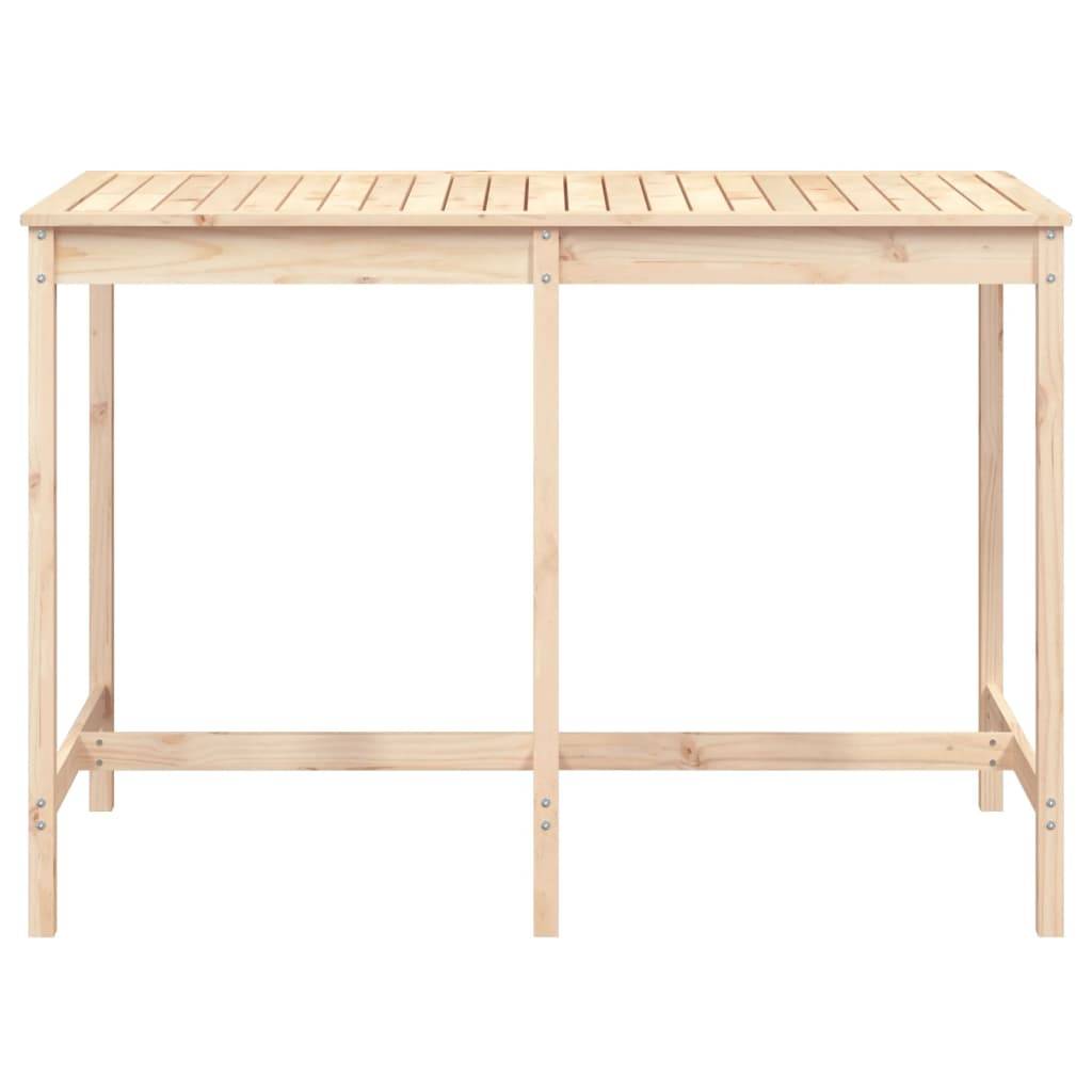 Table de jardin bois massif pin 159,5 x 82,5 x 110 cm - PANGIVO - Image 4