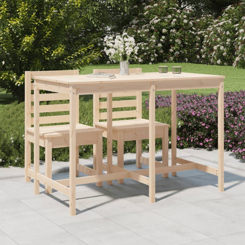 Table de jardin bois massif pin 159,5 x 82,5 x 110 cm - PANGIVO - Image 1